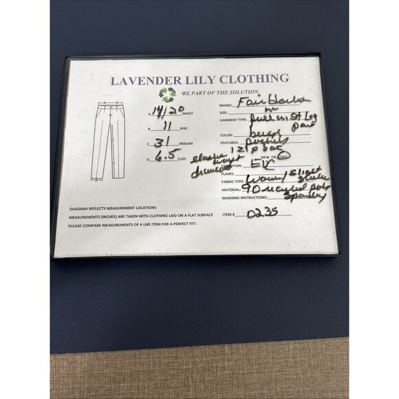 Fair Harbor Men's M Pull On Straight Leg Pant Beige EUC Inseam 31" - Picture 11 of 11